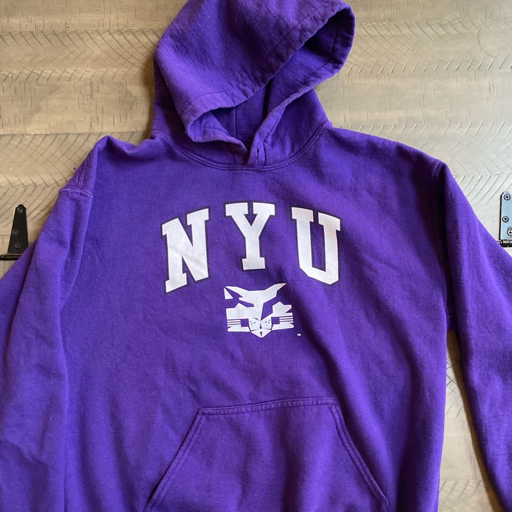 purple nyu hoodie